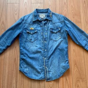 Polo by Ralph Lauren Embroidered Denim Shirt